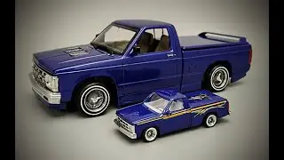 1991 Chevy S10 4.3 Turbo Lowrider Custom Mini Truck 1/25 Scale Model Kit Build How To Assemble Paint
