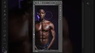 How To Draw Rim Light - photoshop Tricks #shorts #photoshop