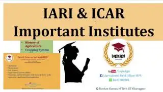 IARI & ICAR   Important Agricultural Institutes