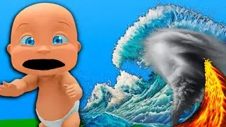 Baby Survives 100 NATURAL DISASTERS!