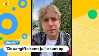 Korthom bekogeld bij een middelbare school