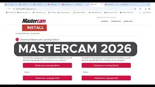 Tutorial Install MasterCAM 2026 Learning Edition