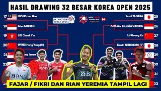 Hasil Drawing Korea Open 2025: FAJAR FIKRI & RIAN YEREMIA TAMPIL LAGI : Victor Korea Open Draw R32