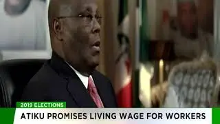Atiku promises living wage for workers
