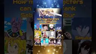 Who can tank Sabers Excalibur? #anime #manga #vs #fate #naruto #bleach #dbz #jjk #opm #7ds #shorts