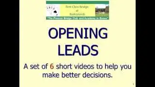 Opening Leads: Introduction