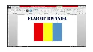 Irjo - How to Draw Flag Of RWANDA