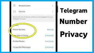 Telegram Phone Number Privacy | Telegram Number Privacy