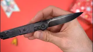 Нож Kansept Kitpu DLC сталь CPM-20CV рукоять Blackwash Ti/Purple Haze FatCarbon