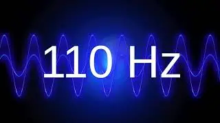 110 Hz clean pure sine wave TEST TONE frequency