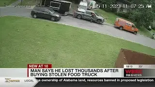 Man says he lost thousands after buying stolen food truck