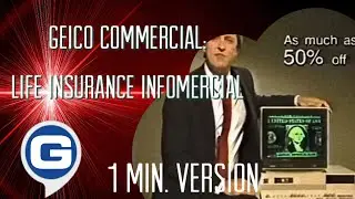 GEICO 80s Commercial - Life Insurance Infomercial [1 Minute Version]📊❤️&zwj;🩹 (1988)