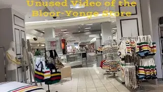 Hudson's Bay Bloor-Yonge Store Before the Closing Sale in Toronto 02/27/2022
