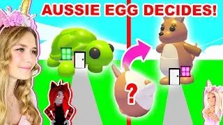 WE LET AUSSIE EGGS DECIDE WHAT WE BUILT IN ADOPT ME! (ROBLOX)