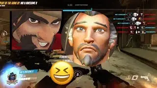 Mccree vs. Hanzo  | Funny moments of Mccree