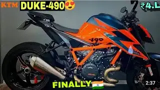 KTM DUKE-490🔥 CONFIRMED LAUNCH DATE IN INDIA🇮🇳 |duke490 new look, features, price review in hindi| 