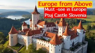 Europe History from Above -  Ptuj Castle Slovenia  DJI Mini 4 Pro #drone