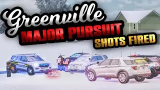 MAJOR POLICE CHASE LEADS TO SHOTS FIRED! [SPEEDS OF 150 MPH!] | ROBLOX - Greenville Roleplay