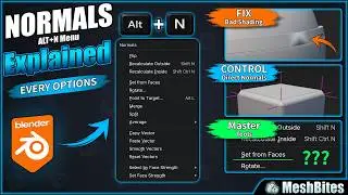 Blender Alt+N Normals Explained — Every Option