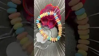 Making candy 🍭 beads necklace 😋 yummy!