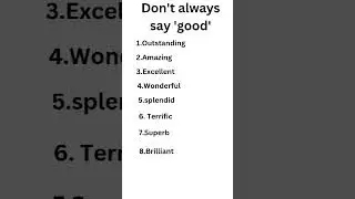 replace good with #good #synonyms #goodsynonyms#best#explorenow #englishlanguage #trending#move#hit