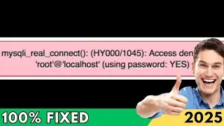 [FIXED] Access Denied for User 'root'@'localhost' (using password yes) - Step by Step