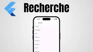 Faire une recherche simple avec flutter