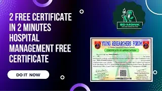 Free Certificate in 2 Minutes | Hospital Management Free Certificate | SD-MONK
