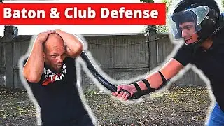 Baton and club defense. Best self-defense technique against a baton/club/stick attacks