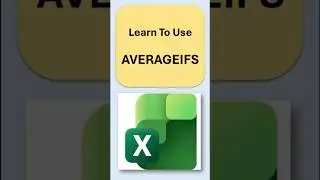 Find Average on a conditionAverageIFS basics#exceltricks #excel #formulas #averageifs