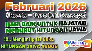 Daftar Hari Baik Bulan Februari 2026 | Ruwah - Poso Jawa Aboge