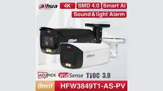Review Dahua WizSense Smart Deterrence Camera Two-way Talk Monitor HFW3849T1-AS-PV 2025