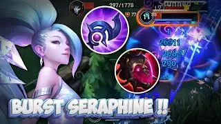 BURST BUILD MID SERAPHINE !! KDA ALL OUT Seraphine Gameplay // Wild Rift (Build+Runes)