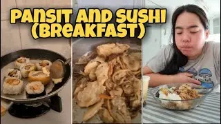 Pansit and Sushi with Coffee Breakfast | Simply Jackie