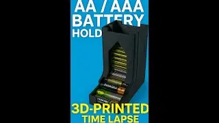 AA / AAA Battery Holder 3D Printed &ndash; Compact & Practical | Timelapse