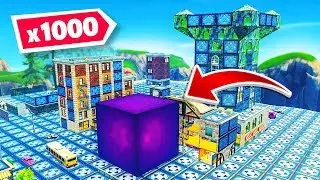The CUBE + 1000 BOUNCE PADS in Tilted Towers in Fortnite