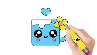 Cute Mug Drawing for Kids | Easy Cup Drawing Lesson | Kids Art