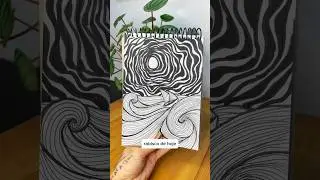 Rabiscando uma paisagem 🍃 #artediy #artefacil #desenho #arteterapia #zentangle #diy #doodle #arte