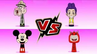 🎮 Incredibox Sprunki OC : Mickey Mouse VS City Boy VS Rumi VS Fuse | Tiles Hop