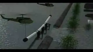 Air-dropping dams after levees break