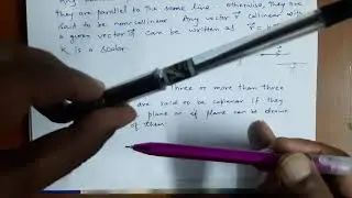 How to define coplanar vectors & write relation of 2D vectors/ Class 12/ Experience Maths