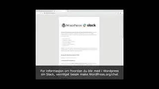 Norwegian language: Set up a WordPress.org and Slack account for the Make WordPress Channel