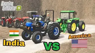 Watch Live Low: New Holland vs Johon deer#shortfeed #punjabi #hindi #tractor #fs25 #fs22 #sitifaming