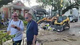 Mardi Gras After-Parade Clean Up