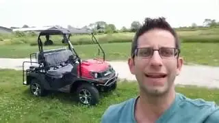 BRAND NEW GVX GAS GOLF CART CANDY APPLE RED UTV WITH FLIP SEAT REVIEW