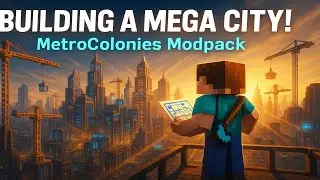 Minecraft: MetroColonies Modpack – Laying the Groundwork for the City (Clipboard & Task Setup)