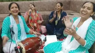 कीर्तन में रंग लगाने वाला भजन💃🏻बांके बिहारी तेरे नाल वे असां ला लईयां अखीयां 💃🏻