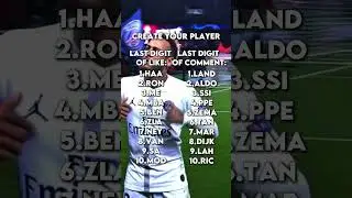 Create your player!#football#edit#player#create
