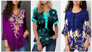 New fashion top blouse and print shirt design ideas ||Aqsa Trend Ideas || new style ideas