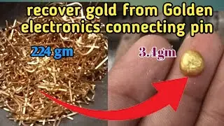 gold recove from electronic connecting pin /not for aqua regia lead process